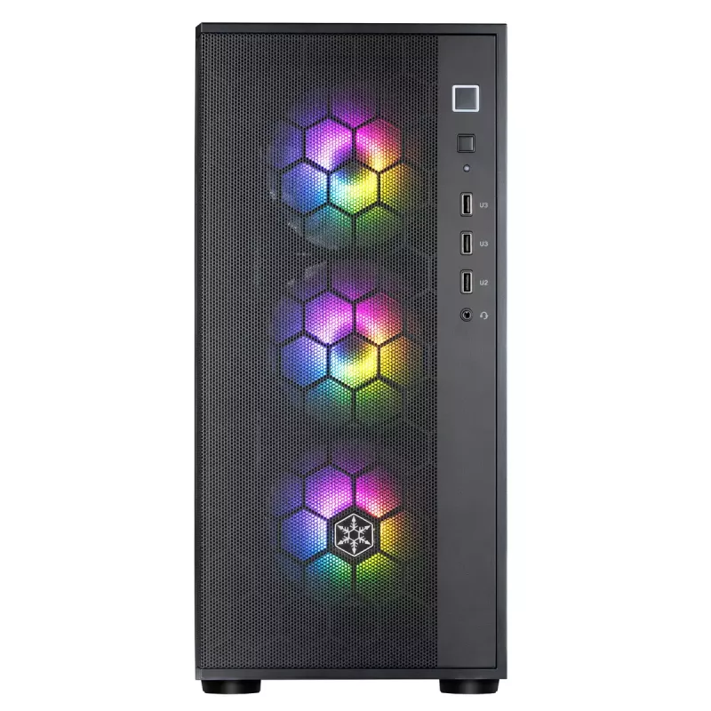 PC Case Sidabrinėstone FARA R1 Midi Tower Juoda