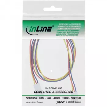 InLine ventiliatoriaus laido ilgintuvas 3 kontaktų Molex kištukas/lizdas ilgis 0,60 m