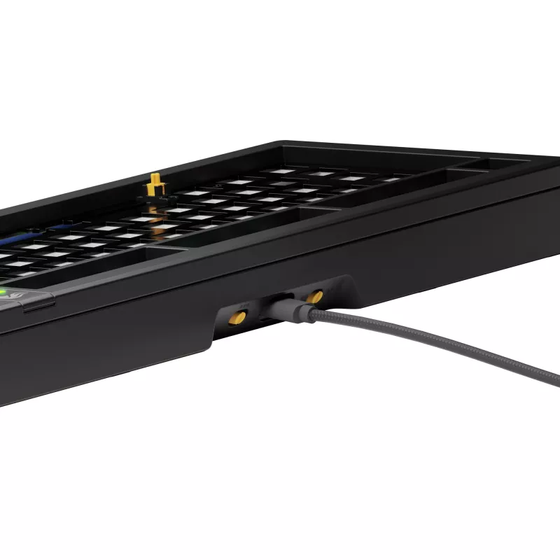 Glorious Gaming GMMK 3 75% Barebones Wired Juoda - ISO, 75%, Laidinis, USB, RGB LED, Juoda