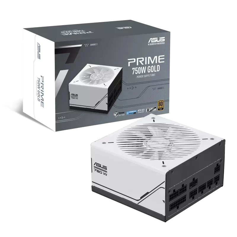 ASUS Prime 750W Gold ( AP-750G ) maitinimo blokas 20+4 pin ATX ATX Juoda, Balta
