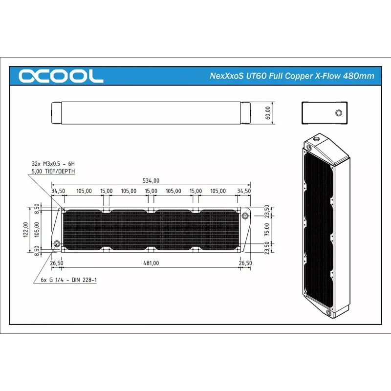 Radiatorius Alphacool NexXxoS UT60 1011667