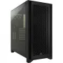 CORSAIR Mid-tower korpusas - Icue 4000d RGB Airflow - juoda