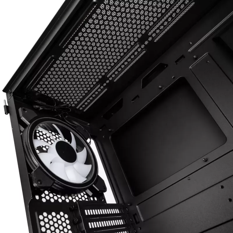 PC Case Kolink Observatory Y AMD SE ARGB Midi Tower Juoda, Transparent