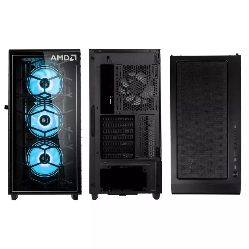 PC Case Kolink Observatory Y AMD SE ARGB Midi Tower Juoda, Transparent