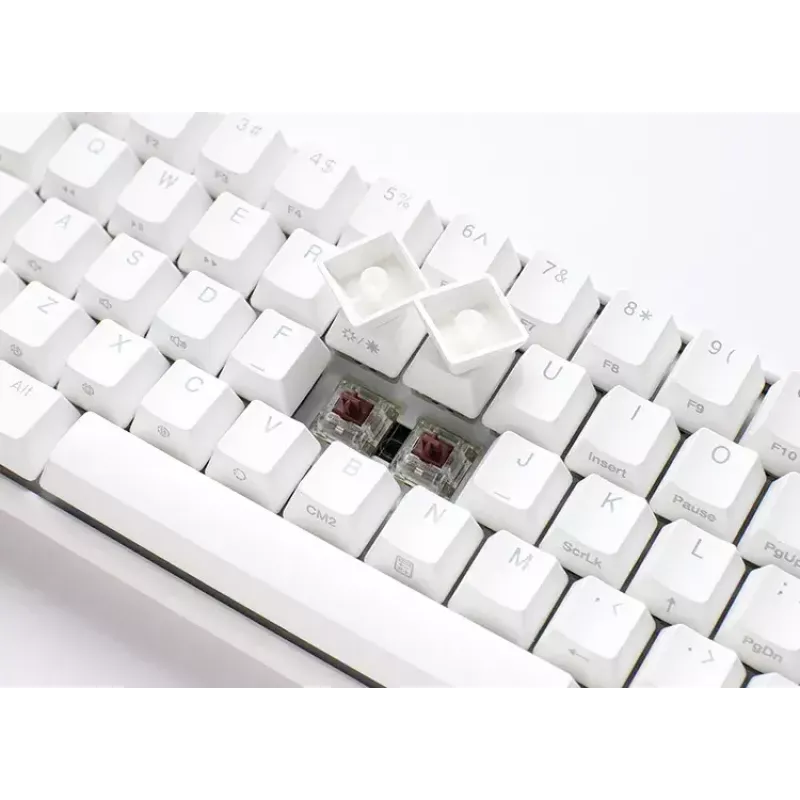 Ducky One 3 Mini Pure White klaviatūra Gaming USB vokiška mechaninė RGB
