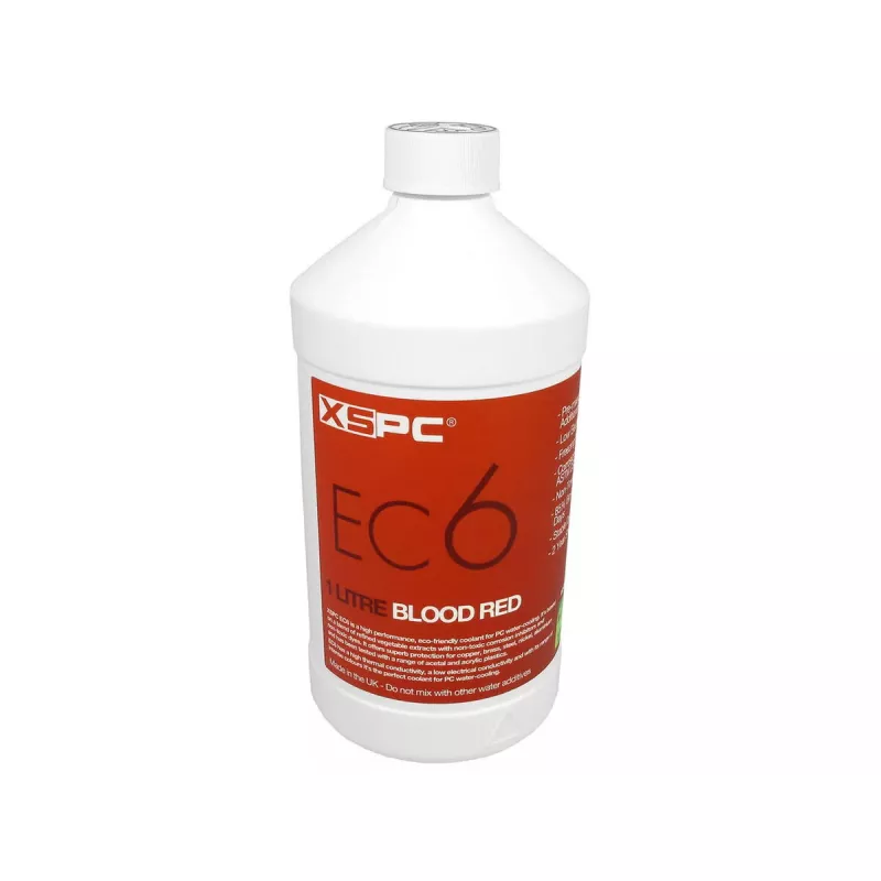 Aušinimo skystis XSPC EC6, skystas kompiuterio aušinimo skystis, raudonas, 1 L