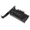 Vidinis M.2 adapteris Sidabrinėstone SST-ECM24-ARGB