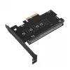 Vidinis M.2 adapteris Sidabrinėstone SST-ECM24-ARGB