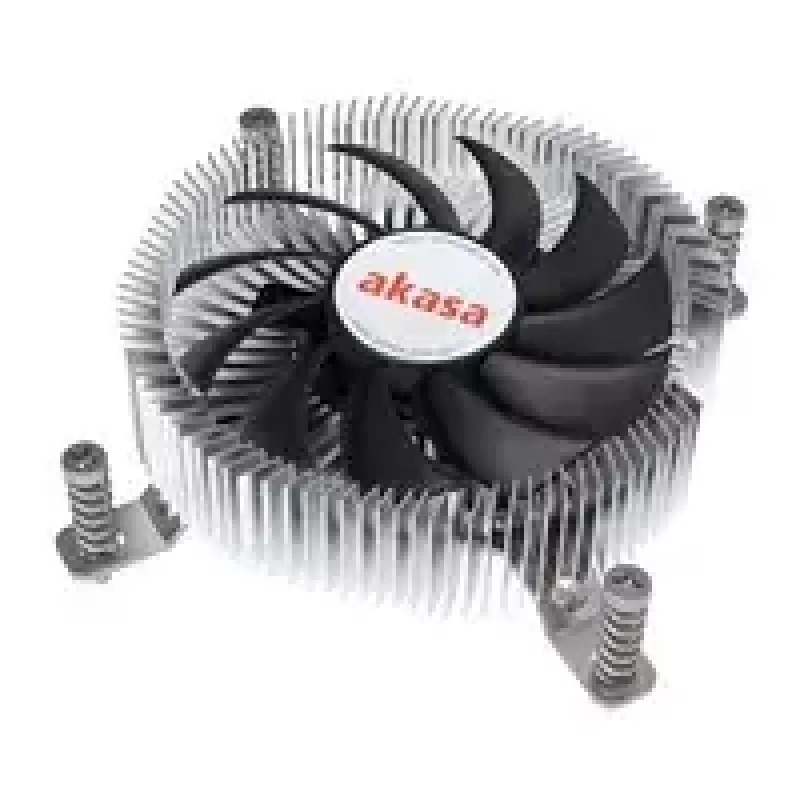 CPU aušintuvas Akasa Al LGA1700 ploniems Mini-ITX kompiuteriams — žemo profilio aliuminio radiatorius