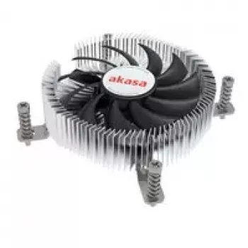 CPU aušintuvas Akasa Al LGA1700 ploniems Mini-ITX kompiuteriams — žemo profilio aliuminio radiatorius