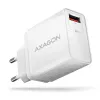 Axagon ACU-QC19W sieninis įkroviklis 1x QC3.0/AFC/FCP/SMART 19W baltas