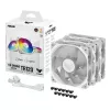 ASUS TUF GAMING TR120 ARGB 3IN1 White Kompiuterio korpuso oro aušintuvas 12 cm