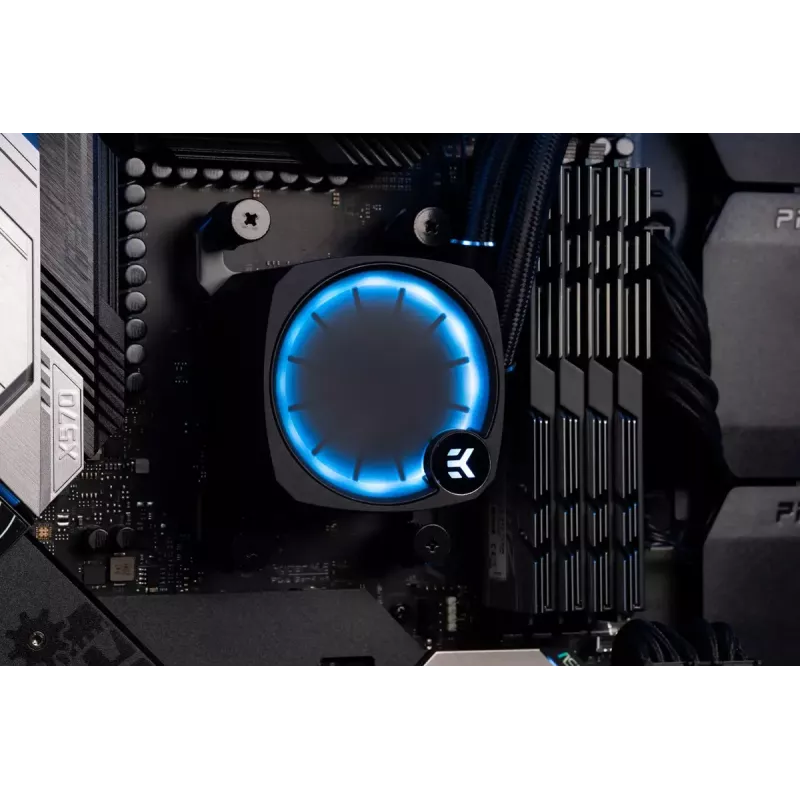 Skysčio aušintuvas EK Water Blocks Nucleus AIO CR360 Lux D-RGB 12 cm juodas
