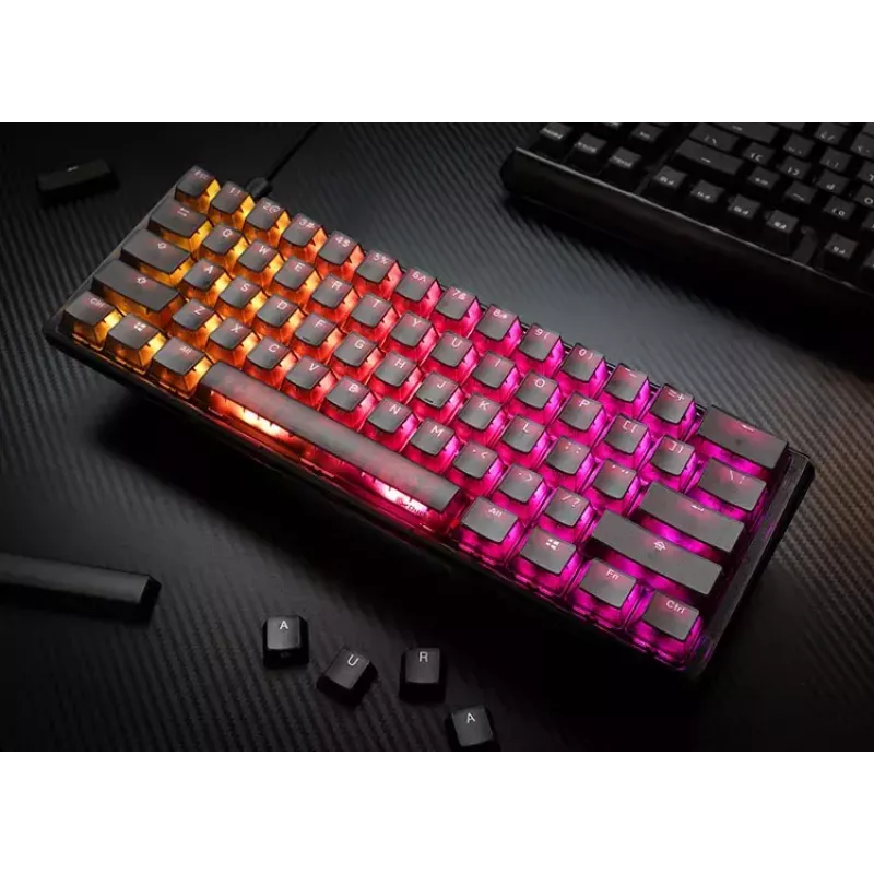 Ducky One 3 Mini klaviatūra, žaidimų, USB, juoda, mechaninė, RGB LED