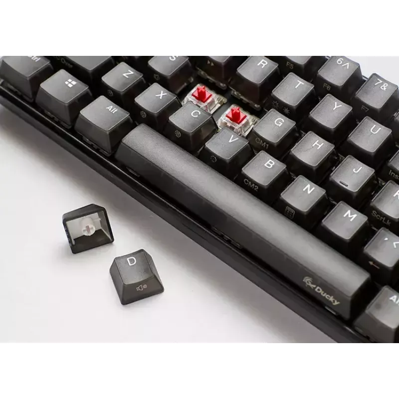 Ducky One 3 Mini klaviatūra, žaidimų, USB, juoda, mechaninė, RGB LED