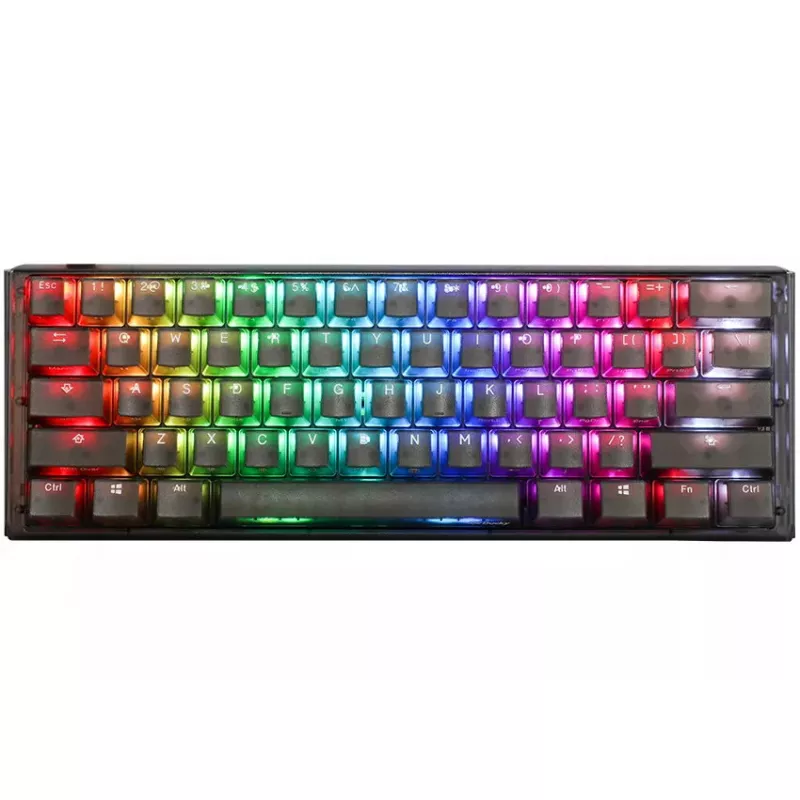 Ducky One 3 Mini klaviatūra, žaidimų, USB, juoda, mechaninė, RGB LED