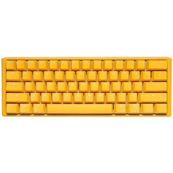 Ducky One 3 Geltona Mini klaviatūra, skirta žaidimams, USB, vokiška, mechaninė, RGB