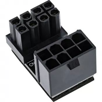 InLine vidinis maitinimo adapteris 180° ATX 8 kontaktų kištukas lizdas juodas 26638E