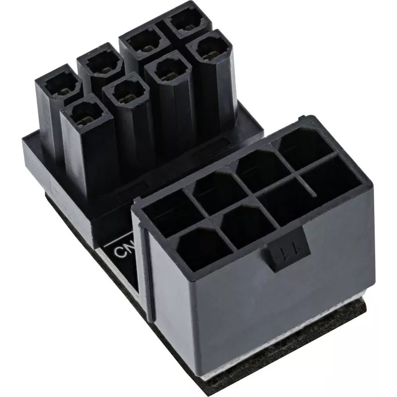 InLine vidinis maitinimo adapteris 180° ATX 8 kontaktų kištukas lizdas juodas 26638E