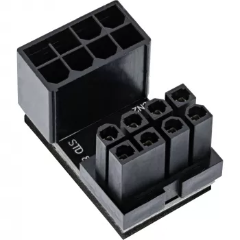 InLine vidinis maitinimo adapteris 180° ATX 8 kontaktų kištukas lizdas juodas 26638E