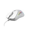 Glorious Gaming Glorious Model D 2 Wired - matinė balta, dešiniarankė, optinė, USB Type-A, 26000 DPI, balta