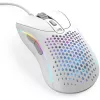 Glorious Gaming Glorious Model D 2 Wired - matinė balta, dešiniarankė, optinė, USB Type-A, 26000 DPI, balta