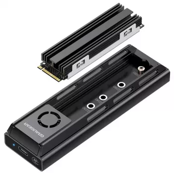 Doko stotelė GrauGear G-M205-20G-F USB 3.2 Gen 2 Type-C — 20 Gbps, juoda