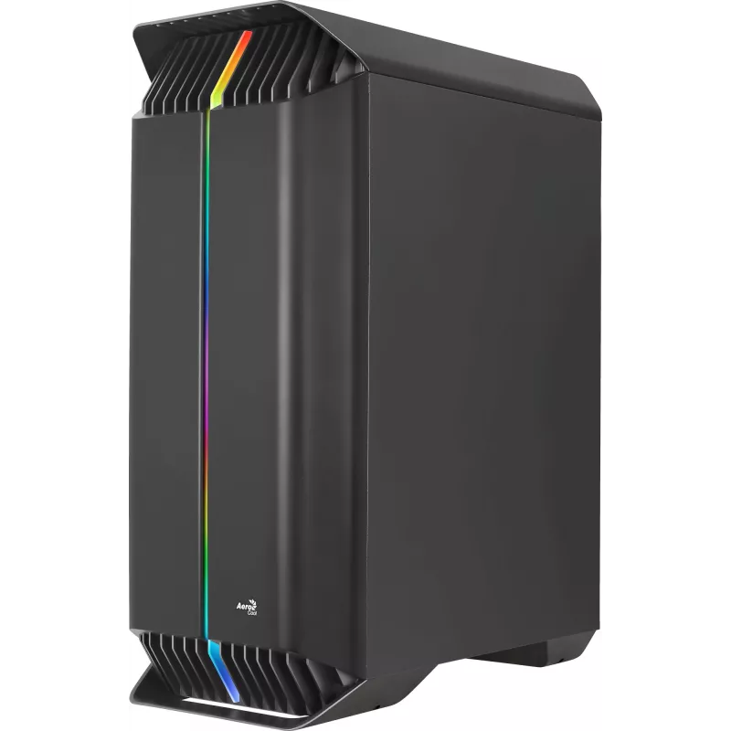 Aerocool GLADIATOR DUO ATX žaidimų korpusas su 3x ARGB 12cm ventiliatoriais, Midi Tower, PC, juodas, ATX, micro ATX, Mini-ITX, ABS, SPCC, žaidimams