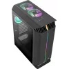 Aerocool GLADIATOR DUO ATX žaidimų korpusas su 3x ARGB 12cm ventiliatoriais, Midi Tower, PC, juodas, ATX, micro ATX, Mini-ITX, ABS, SPCC, žaidimams