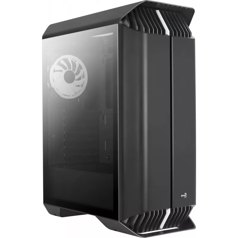 Aerocool GLADIATOR DUO ATX žaidimų korpusas su 3x ARGB 12cm ventiliatoriais, Midi Tower, PC, juodas, ATX, micro ATX, Mini-ITX, ABS, SPCC, žaidimams