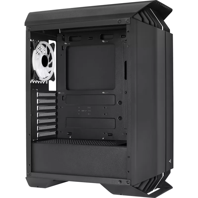 Aerocool GLADIATOR DUO ATX žaidimų korpusas su 3x ARGB 12cm ventiliatoriais, Midi Tower, PC, juodas, ATX, micro ATX, Mini-ITX, ABS, SPCC, žaidimams