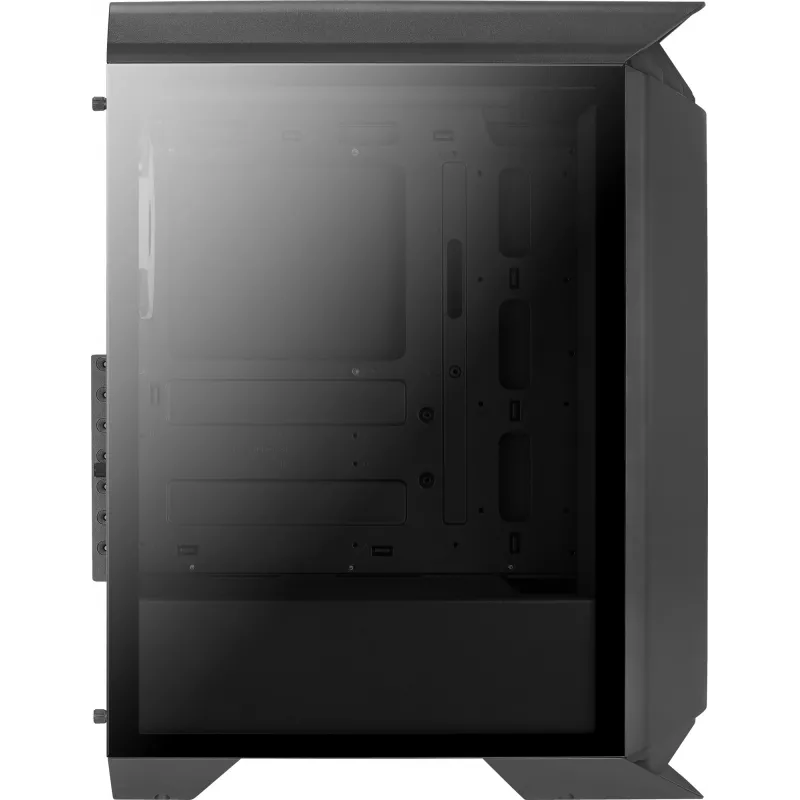 Aerocool GLADIATOR DUO ATX žaidimų korpusas su 3x ARGB 12cm ventiliatoriais, Midi Tower, PC, juodas, ATX, micro ATX, Mini-ITX, ABS, SPCC, žaidimams