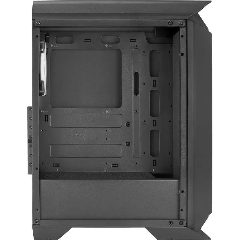 Aerocool GLADIATOR DUO ATX žaidimų korpusas su 3x ARGB 12cm ventiliatoriais, Midi Tower, PC, juodas, ATX, micro ATX, Mini-ITX, ABS, SPCC, žaidimams