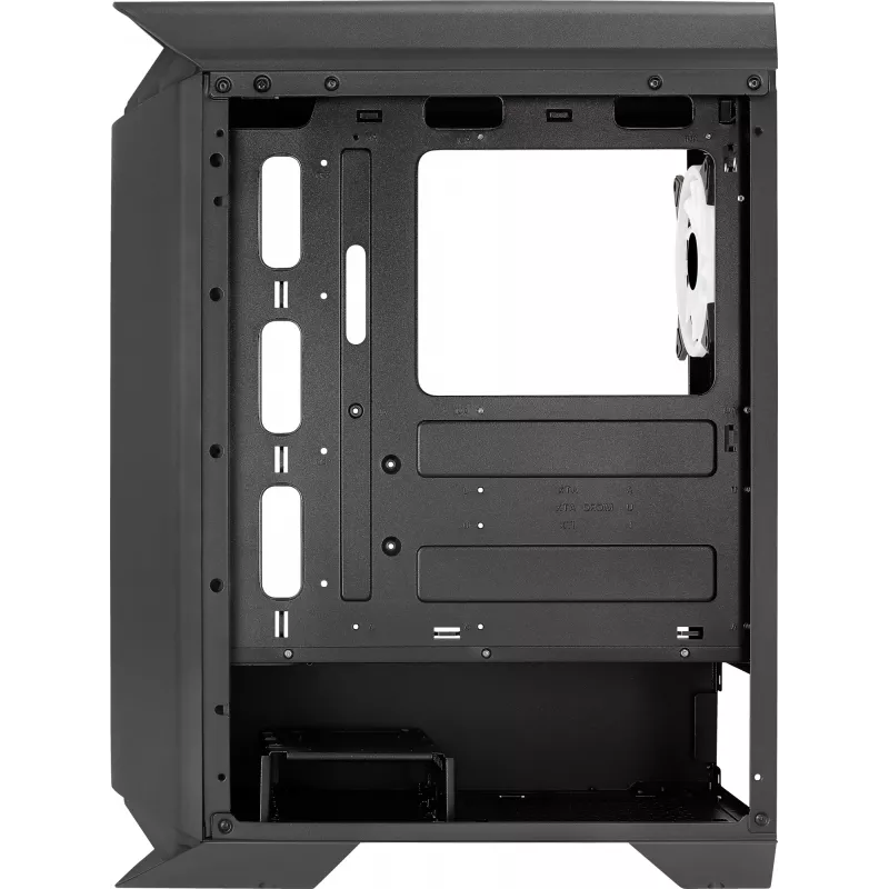 Aerocool GLADIATOR DUO ATX žaidimų korpusas su 3x ARGB 12cm ventiliatoriais, Midi Tower, PC, juodas, ATX, micro ATX, Mini-ITX, ABS, SPCC, žaidimams