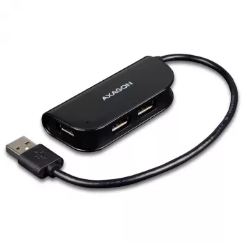 Axagon HUE-X4B sąsajos šakotuvas USB 2.0 480 Mbit/s juodas