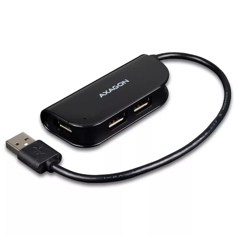Axagon HUE-X4B sąsajos šakotuvas USB 2.0 480 Mbit/s juodas