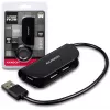 Axagon HUE-X4B sąsajos šakotuvas USB 2.0 480 Mbit/s juodas