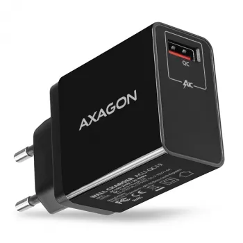 Axagon ACU-QC19 mobiliojo įrenginio įkroviklis Mobilusis telefonas, Maitinimo bankas, Išmanusis telefonas, Planšetė, Universali Juoda kintamoji srovė Greitasis įkrovimas Vidinis