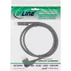 InLine DisplayPort 1.4 kabelis, 8K4K, lenktas į kairę, juodas/auksinis, 3 m