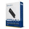 SSD korpusas Sidabrinėstone SST-RVS03 M.2 Juodas USB Type-C 10 Gbit/s