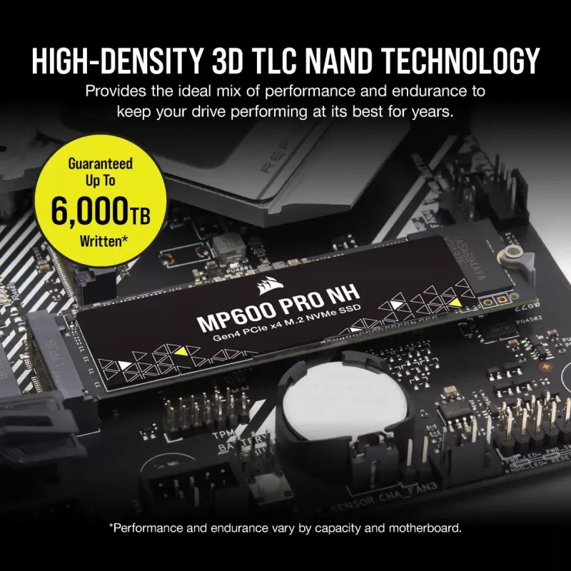 CORSAIR SSD - 2TB - MP600 Pro Nh PCI-E 4.0 (gen 4) x4 NVMe M.2