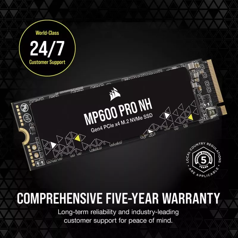 CORSAIR SSD - 2TB - MP600 Pro Nh PCI-E 4.0 (gen 4) x4 NVMe M.2