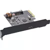 InLine sąsajos kortelė, USB 3.2 Gen.2x2, 1x USB-C, PCIe x4, PCIe, žemo profilio, PCIe 4.0, 100 mm, 1.28 mm, 120 mm