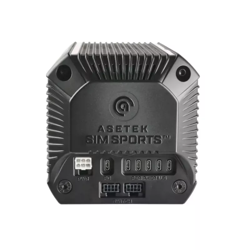 Vairo bazė Asetek 40-020-0020003 — žaidimų vairo bazė, 400 W, PC, juoda/balta, 132×293×133 mm