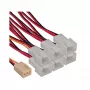 InLine ventiliatoriaus adapterio laidas Y tipo kabelis 3 kontaktų Molex lizdas / 6x 3 kontaktų Molex kištukas