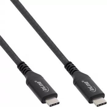 USB4 kabelis InLine 35901A 1m USB-C kiš./kiš. 8K60Hz juodas