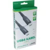 USB4 kabelis InLine 35901A 1m USB-C kiš./kiš. 8K60Hz juodas