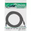 InLine komutacinis kabelis S/FTP PiMF Cat.6A be halogenų 500 MHz juodas 0,5 m