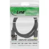 InLine DisplayPort kabelis, juodas, auksuotas, 1 m, 1 m, DisplayPort, DisplayPort, Juoda, Auksinė, Vyriškas/Vyriškas