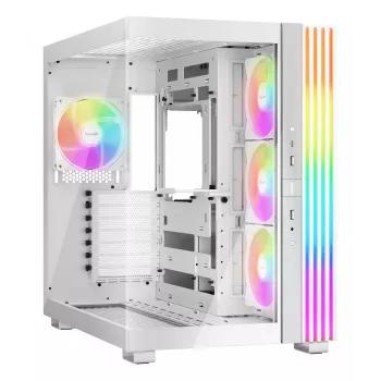 be quiet! Light Base 600 LX BGW68 Midi Tower kompiuterio korpusas, ATX, grūdinto stiklo šoninis langas, ARGB, USB-C, 360 mm radiatoriaus palaikymas, baltas